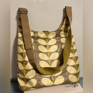 Orla  Kiely etc Midi Cross-Body bag in the classic multi stem print